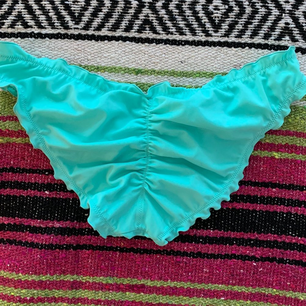 Victoria's Secret aqua 'scrunchy' bottoms